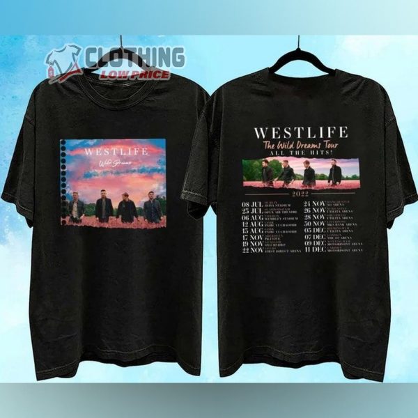 Westlife The Wild Dreams Tour 2022 Dates Setlist Merch, Westlife Tour 2022 Dublin Belfast Glasgow T-Shirt