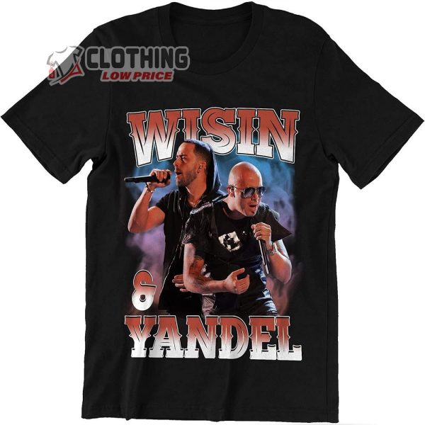 Wisin y Yandel Tour 2022 Merch, Wisin y Yandel Concert Boston, Laval, Toronto T-Shirt