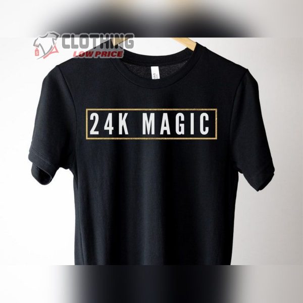 24K Magic Bruno Mars T-Shirt Bruno Mars Talking To The Moon Basic Tee