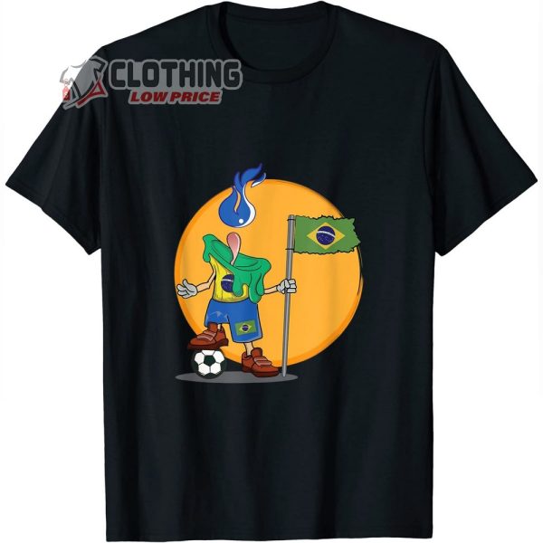 Brazil Soccer World Cup 2022 Jersey Supporters Kit Shirt, Brazilian Football Fans Costume, Brazil Squad Football Team T-Shirt