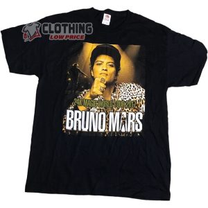 Bruno Mars Concert 2023 Merch Bruno Mars 24K Magic World Tour T-Shirt