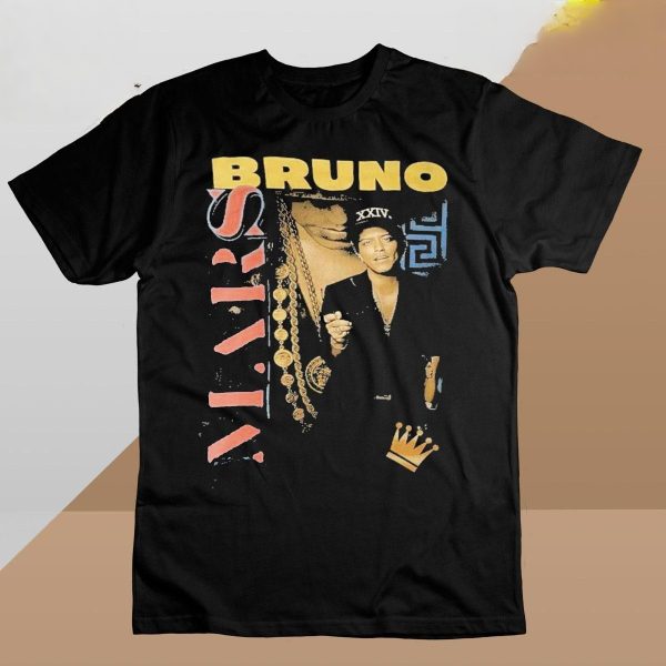 Bruno Mars Tour 2023 Merch Bruno Mars 24K Magic World Tour 2023 T-Shirt Bruno Mars T-Shirt