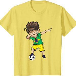 Dabbing Soccer Boy Brazil Football Team Merch T20 Fifa World Cup 2022 Points Table Shirt Brazilian Football T Shirt1