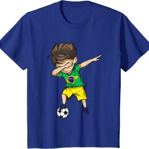 Dabbing Soccer Boy Brazil Football Team Merch T20 Fifa World Cup 2022 Points Table Shirt Brazilian Football T Shirt3