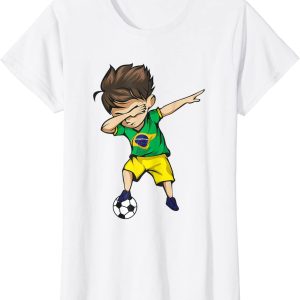 Dabbing Soccer Boy Brazil Football Team Merch T20 Fifa World Cup 2022 Points Table Shirt Brazilian Football T Shirt4