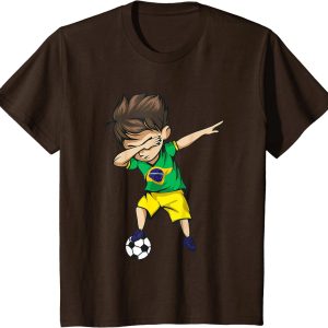 Dabbing Soccer Boy Brazil Football Team Merch T20 Fifa World Cup 2022 Points Table Shirt Brazilian Football T Shirt5