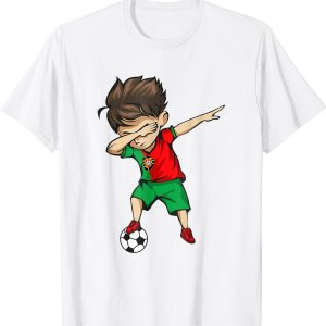 Dabbing Soccer Boy Portugal Football Team Merch Portuguese Fifa World Cup 2022 Shirt Laeeb Mascota Qatar 2022 T Shirt3