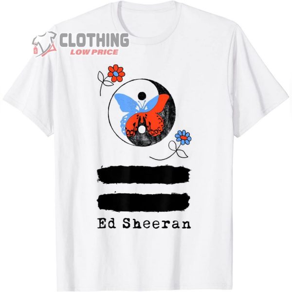 Ed Sheeran Ying Yang T-Shirt_Ed Sheeran Tour 2023_Ed Sheeran Flowers Equals Merch_Ed Sheeran Unisex T-Shirt