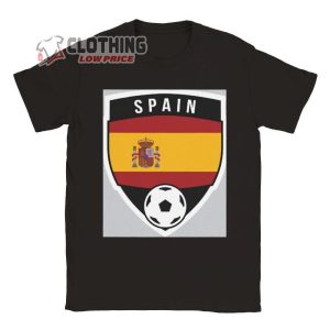 Fifa World Cup Nations Spain 2022 Merch, Team Spain Flag Unisex T-Shirt