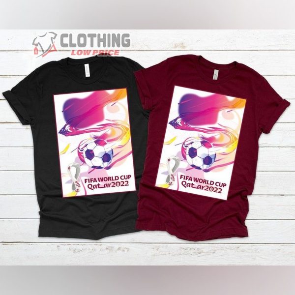 Fifa World Cup Qatar 2022 Emblem Logo Abstract Soccer Shirt, La eeb Ghost Qatar World Cup Mascot 2022 T-Shirt