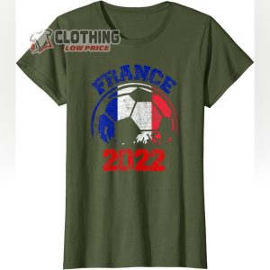 France Soccer World Cup 2022 Ball Flag Team Jersey Shirt France World Cup 2022 Squad Costume T Shirt4