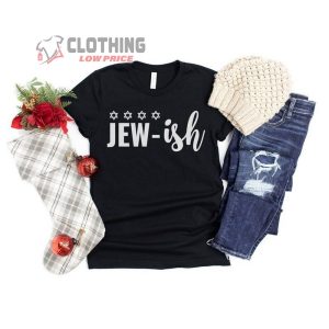 Funny Jew-Ish Happy Hanukkah Traditions Shirt, Jewish Menorah Chanukkah Sweatshirt