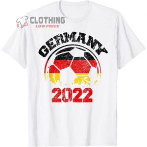 Germany Soccer World Cup 2022 Ball Flag Team Jersey Shirt German World Cup 2022 Squad Costume T Shirt3