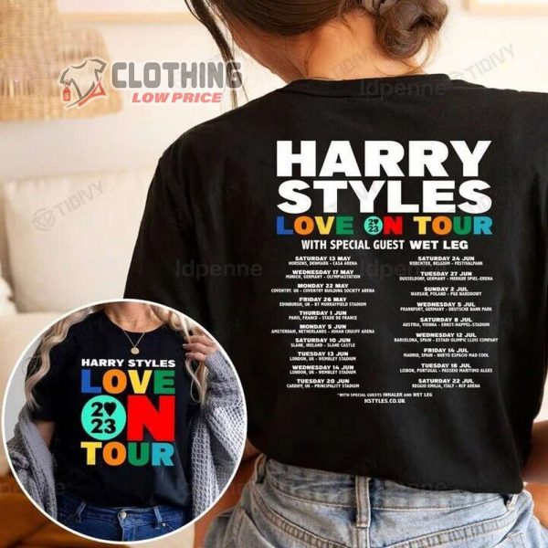 Harry Styles Love On Tour 2023 Dates Merch, Harry Styles 2023 Tour Uk & Europe T-Shirt