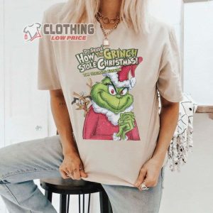 How The Grinch Stole Christmas Mercg, Grinch Christmas Shirt Santa Grinch Christmas T-Shirt