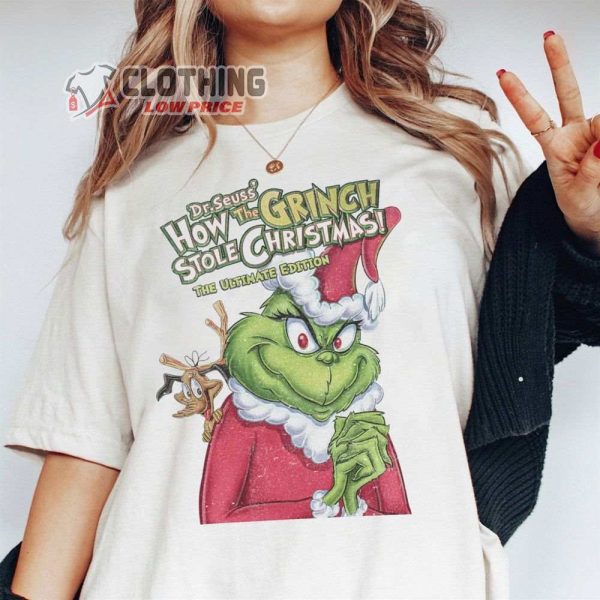 How The Grinch Stole Christmas Mercg, Grinch Christmas Shirt Santa Grinch Christmas T-Shirt