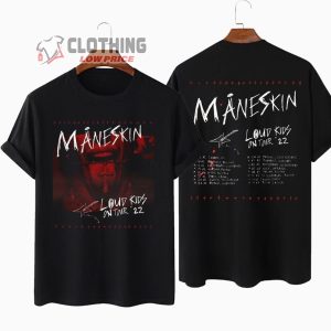 Maneskin Loud Kids On Tour 2022 Setlist Merch, Maneskin The Loneliest Traduzione Shirt, Maneskin San Siro 2023 Sweatshirt