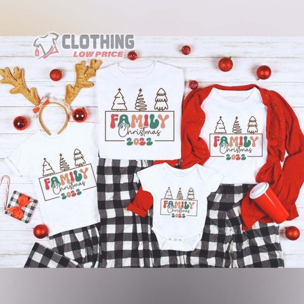 Matching Christmas Santa Shirts Family Christmas 2022 Shirt Knit Christmas Stockings Personalized Family Christmas Ornaments 1