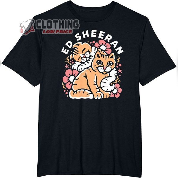 Mathematics Tour Ed Sheeran 2023_Ed Sheeran Merch_Ed Sheeran Cats T-Shirt