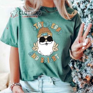 Merry And Bright Santa Claus Merch Merry Christmas 2022 Shirt Merry And Bright Happy Christmas T-Shirt