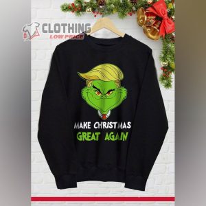 Merry Christmas Great Again Grinch Merch Mr.Grinch Christmas Shirt Grinch Christmas Outfit 2022 T-Shirt