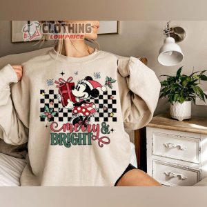 Mickey Merry And Bright Christmas Merch Merry And Bright Happy Christmas 2022 T-Shirt