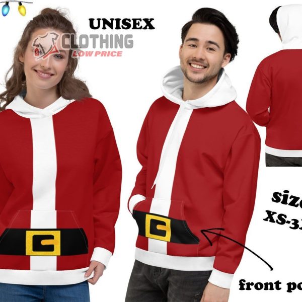 Santa Claus Hoodie Ugly Christmas Unisex Matching Top Women Men 1