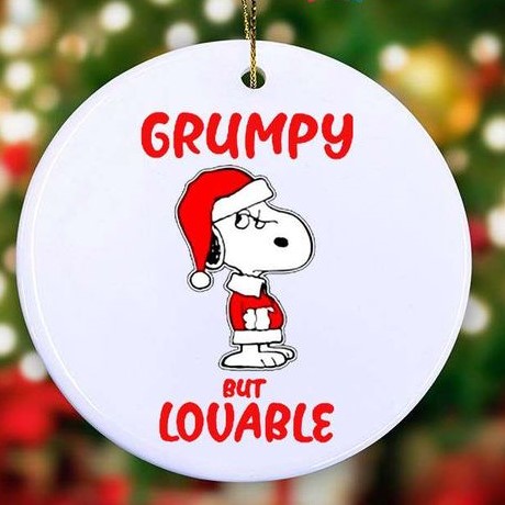 Snoopy Grumpy But Louable Christmas Ornament Snoopy Santa Decorations Snoopy Yard Decorations