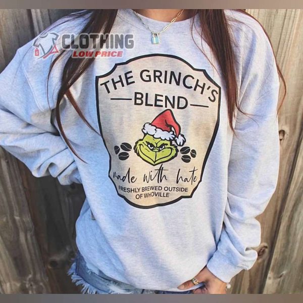 The Grinchs Blend Merch Funny Christmas Sweater Hoodie