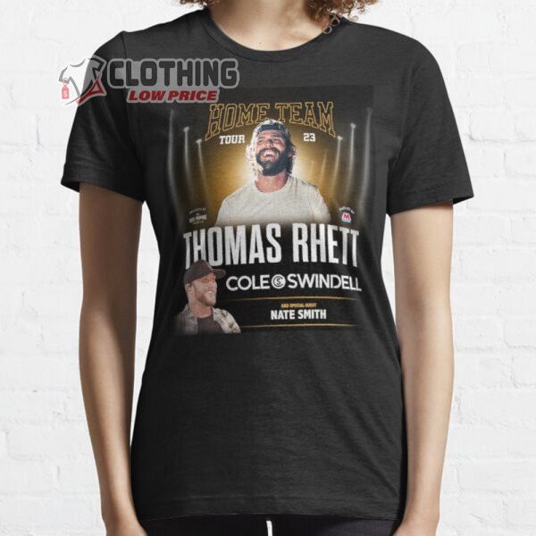 Thomas Rhett Home Team Tour 2023 Merch Thomas Rhett Cole Swindell Nate Smith T-Shirt