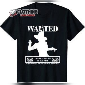 Wizard of Oz Wicked Witch Wanted Poster T Shirt The Wicked Witch Of The West Tees