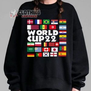 World Cup 2022 Qatar Table Emblem Logo Shirt Soccer World Cup 2022 Fans Supports Costume Merch Usa Fifa World Cup Tees Qatar World Cup 2022 All Teams Flags sweatshirt