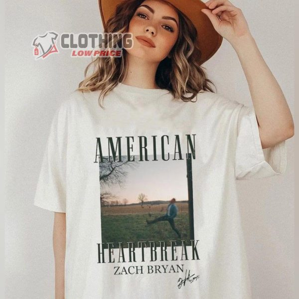 Zach Bryan American Heartbreak Album Cover Shirt, Zach Bryan Concert Dates Merch, Zach Bryan Tour Sweatshirt