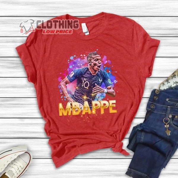 Kylian Mbappe Unisex Jersey Short Sleeve Shirt, World Cup 2022 France Les Bleus Shirt