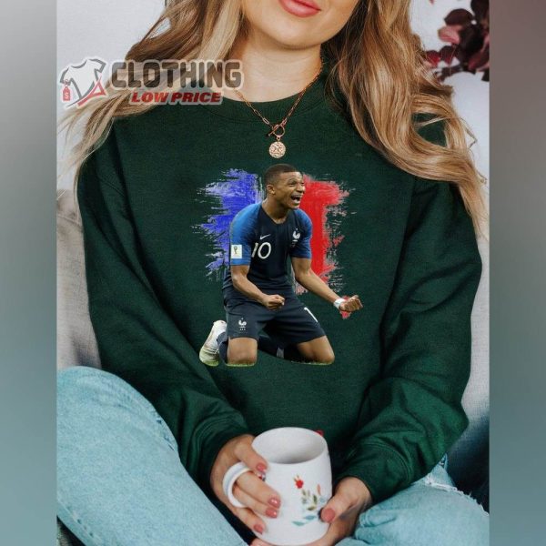 Mbapp� Jersey Shirt,  Soccer Jersey, 2022 World Cup, 2022 World Cup French Soccer Mbapp�, Kylian Mbappe Shirt, Qatar World Cup Shirt