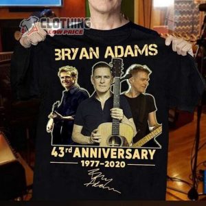 43 Years Anniversary Bryan Adams T- Shirt, Christmas Time Bryan Adams Merch T-shirt, Something About Christmas Time Bryan Adams Lyrics T- Shirts