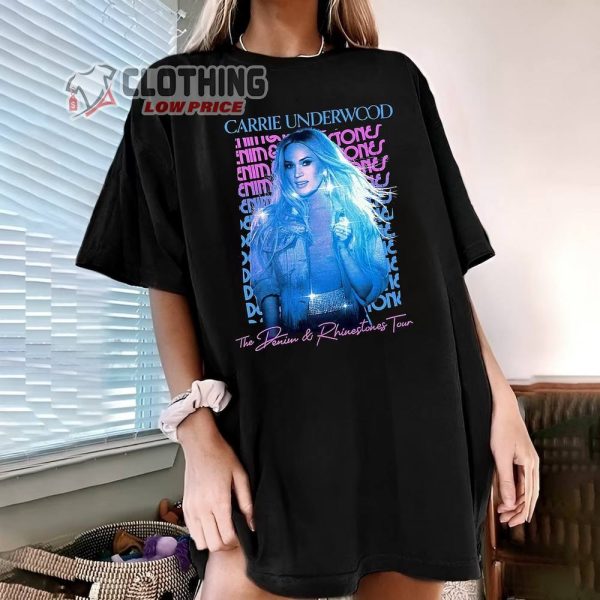 American Carrie Underwood Singer Merch Carrie Underwood Denim And Rhinestones Tour 2022 Shirt Carrie Underwood Concert T-Shirt