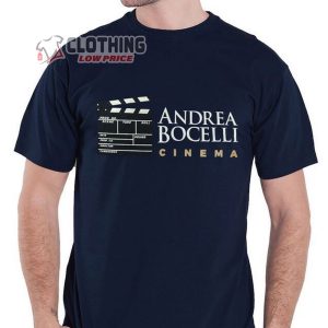 Andrea Bocelli Cinema Shirt, Andrea Bocelli Hometown Concert 2023 Setlist Merch, Andrea Bocelli New Christmas Album T-Shirt