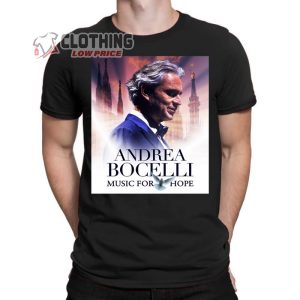 Andrea Bocelli Music For Hope Shirt, Andrea Bocelli Family Christmas Album 2022 T-shirt, Andrea Bocelli Tour 2022-2023 Merch