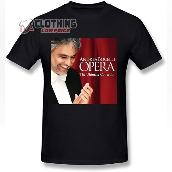 Andrea Bocelli Tour 2022 Usa Merch, Bocelli Christmas Album Shirt, Andrea Bocelli Concerts 2023 Dates T-Shirt