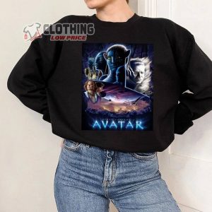 Avatar 2 The Way Of Water Poster Sweatshirt Avatar Pandora At Night Movie MerchAvatar The Way Of Water Characters Sweatshirt Avarta 2022 Shirt Avatar Fan Gift3