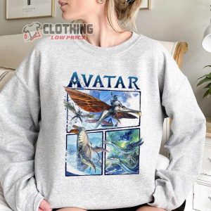 Avatar The Way Of Water Animals Shirt, Avatar The Way Of Water Poster Merch, Avatar 2022 Neteyam and Ilu Sweatshirt, Avatar 2 Movie Pandora Shirt