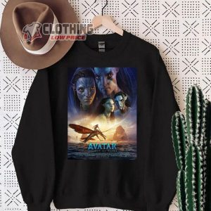 Avatar The Way Of Water Movie Poster Merch, Jake Sully Neteyam & Ilu Shirt, Avatar Movie Cast Characters Sweatshirt, Fan Gifts