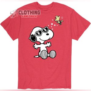 Best of Snoopy and Woodstock Mens Short Sleeve Graphic T Shirt Snoopy Valentine Merch Holiday ValentineS Day Gifts Shirt Funny ValentineS T Shirt 1
