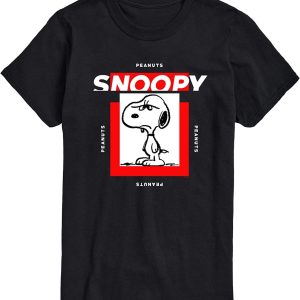 Best of Snoopy and Woodstock Mens Short Sleeve Graphic T Shirt Snoopy Valentine Merch Holiday ValentineS Day Gifts Shirt Funny ValentineS T Shirt 5