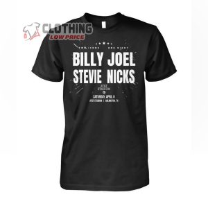Billy Joel And Stevie Nicks AT&T Stadium Merch Two Icons One Night Billy Joel And Stevie Nicks Shirt Billy Joel And Stevie Nicks World Tour 2023 T-Shirt