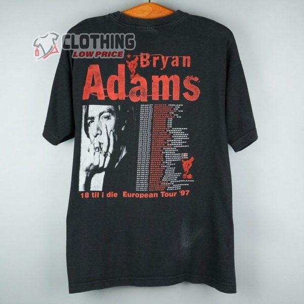 Bryan Adams Must Be Santa Gift T- Shirt, Bryan Adams Concert 2023 T- Shirt, Bryan Adams Tour Dates Gift T- Shirt