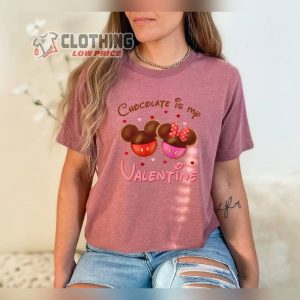 Chocolate Is My Valentine T Shirt Sweet Valentines Day Shirt Chocolate Valentine Shirt Valentine Tee Valentines Sweatshirt Valentines Day Gift4