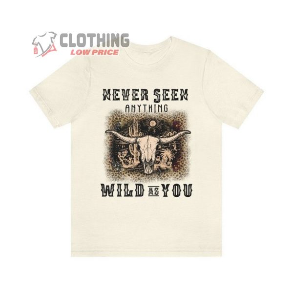 Cody Johnson Tour 2023 Shirt Merch, Cody Johnson – Never Seen Anything Wild As You Shirt, Cody Johnson Songs Shirt