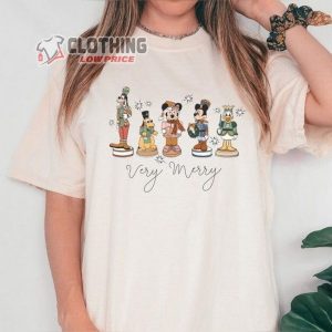 Disney Very Merry Mickey And Friends Nutcrackers Shirt, Christmas Nutcracker Ballet Characters Merch